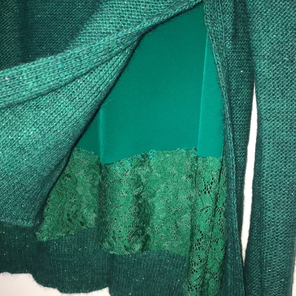 MARELLA Emerald Green Fuzzy Crewneck Sweater - Picture 12 of 12